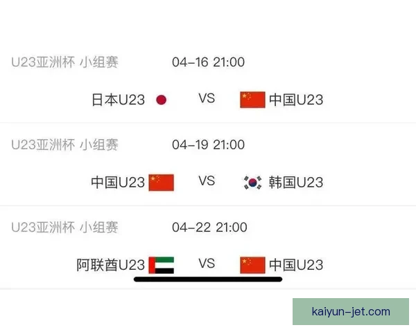 亚洲杯赛程安排：赛事时间、对阵信息及相关更新一览